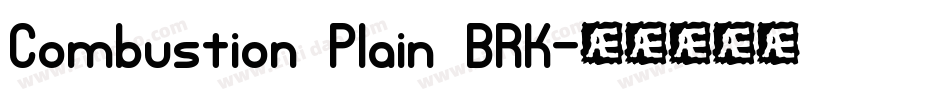 Combustion Plain BRK字体转换